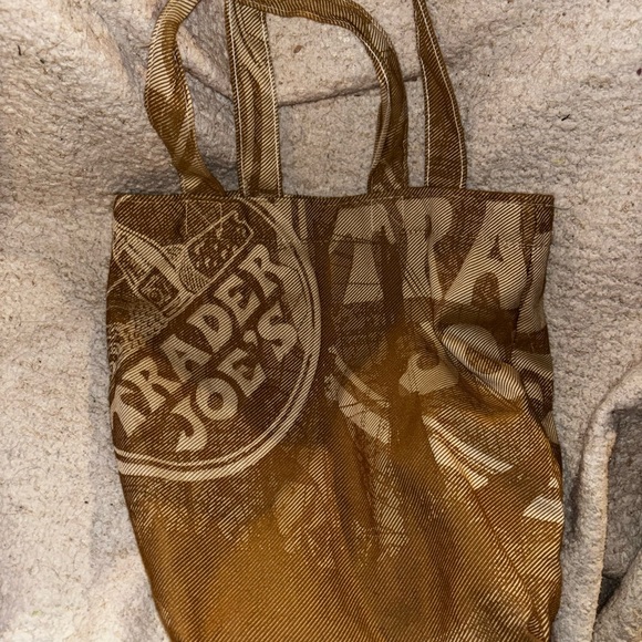 Vintage Trader Joe's Brown Tote Shopping Bag - Picture 4 of 4